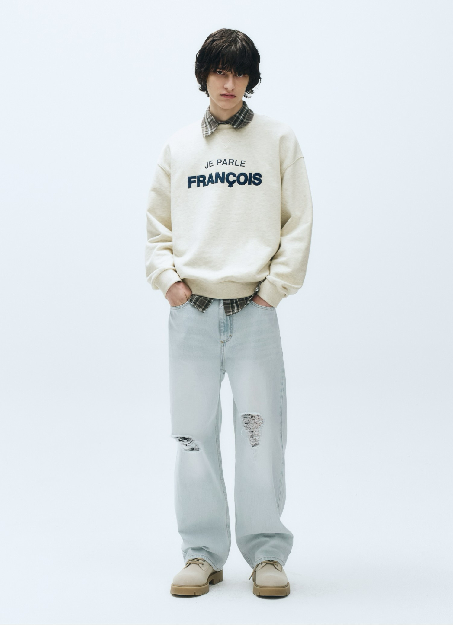 MARITHE FRANCOIS GIRBAUD M Damaged Washing Denim Pants - 2 Colors (2025 New) · v2