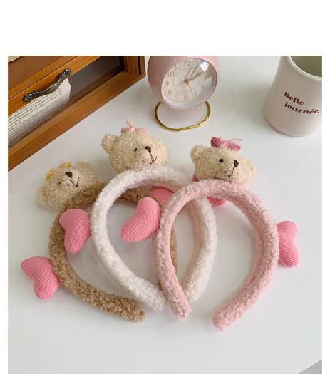 Băng Đô, Bờm Cài Tóc Gấu Phối Tim Siêu Cute Hàn Quốc