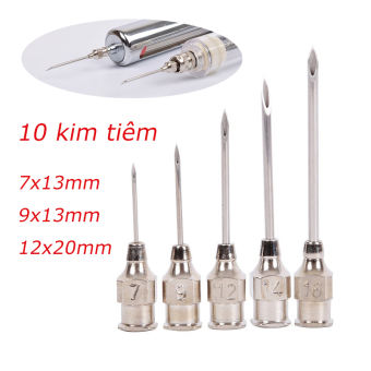 Kim tiêm inox vô trùng dùng trong thú y (Size 7, 9, 12) - 1 vỉ X 10 kim