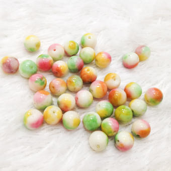 5 Hạt đá phong thủy xỏ vòng tay nhiều màu size 10ly (1CM) Hạt xỏ vòng đá phong thủy dễ thương [GÓI 5 HẠT]