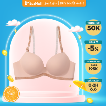 Áo ngực Just Bra thiết kế bàn tay nâng ngực, chất liệu su đúc thoáng mát, hạn chế lộ viền cho nàng ngực nhỏ AB284