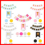 5 meter banner set party needs,Happy Birthday Letter Set Party Decor,partyneeds party decorations