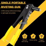 1PCS Pop Rivet Gun Yellow Steel Iron Hand Riveter Blind Gun