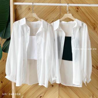 Set Áo Voan Kèm Áo Trong - Chất Liệu Voan Mềm - Thiết Kế Phông Trơn - Phong Cách Trẻ Trung Hiện Đại