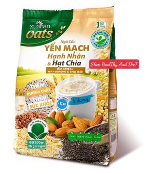 Bột Ngũ Cốc Yến Mạch H.Nhân H.Chia Xuân An Gói 200gr,Gói 400gr