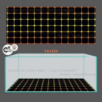 Tranh 3D dán đáy bể cá cảnh