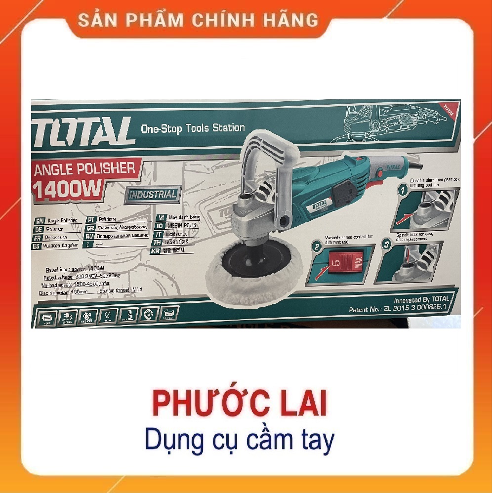 Máy đánh bóng total 1400w tp1141806-2