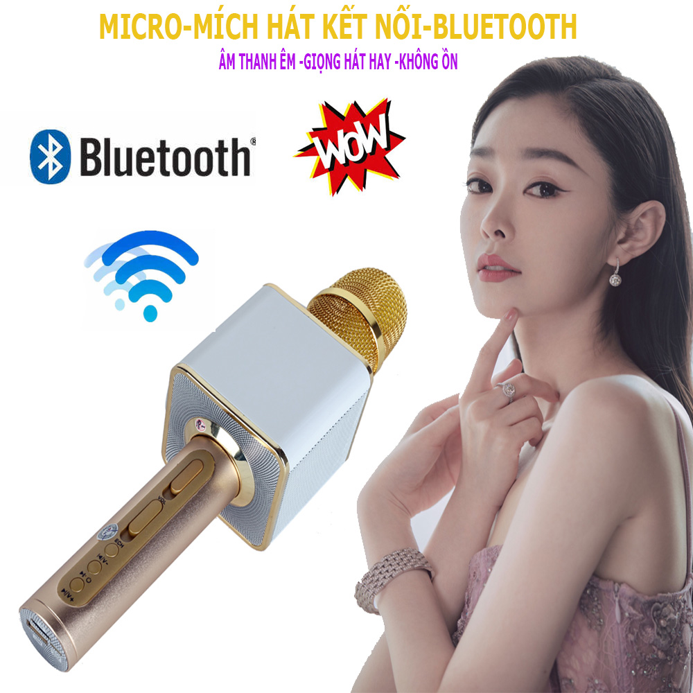 Micro Karaoke, Mic hát, Micro không dây liền loa 3 in 1 vô cùng Sang Chảnh, bắt và hút âm của mic rất tốt, âm lớn, bass khỏe, trung thực, độ ấm cao. Giảm Giá đến 50% - MUA NGAY!
