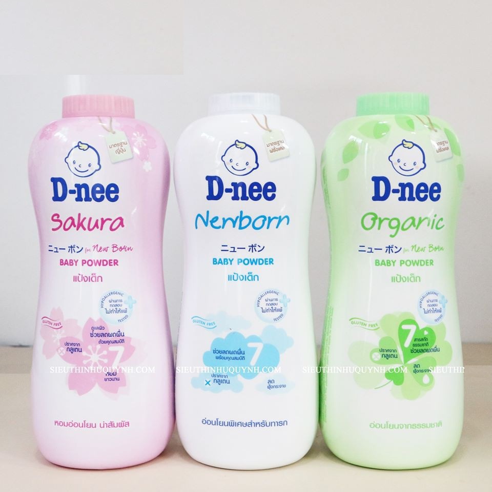 Combo 2 Chai Phấn Rôm Dnee Baby Powder 350g Thái Lan