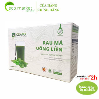 Bột rau má uống liền đường phèn Quảng Thanh hộp 10 gói
