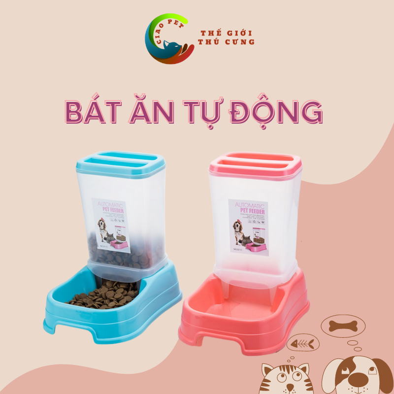 Bát Ăn Tự Động Cho Chó, Mèo - An Toàn Cho Sức Khỏe Thú Cưng