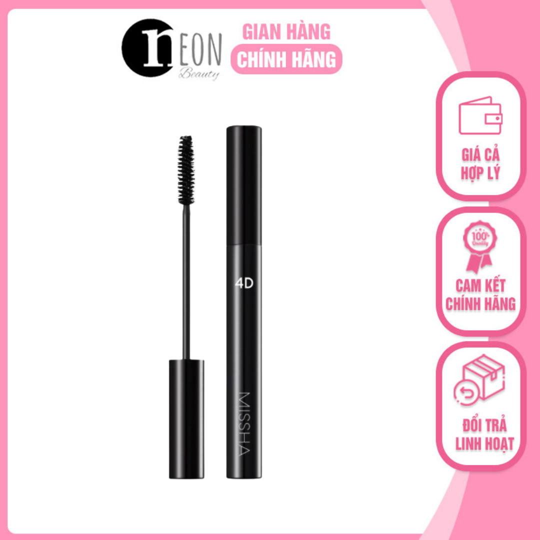 Chuốt mi 4d dày mi, không lem,t148 lâu trôi mascara missha the style 4d - neon beauty
