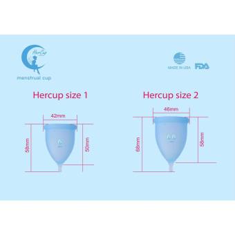 Cốc nguyệt san Hercup Mỹ kèm cốc tiệt trùng Hàng chính hãng