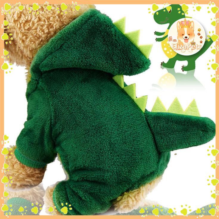 Áo hoodie cosplay khủng long cho thú cưng chó mèo thiết kế siêu đáng yêu