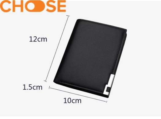 Bóp Ví Nam Da Thủ Công Da Trơn Phối Viền Kim Loại Sang Trọng Kiểu Dáng Ngang/ Đứng NB0902 Da PU mềm mại sang trọng