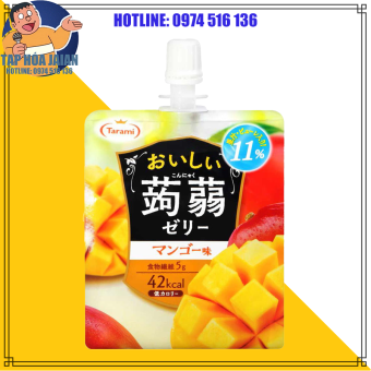 Thạch Rau Câu Konnyaku Tarami Vị Xoài Nhật Bản (Túi x 150gr) Nhật Bản