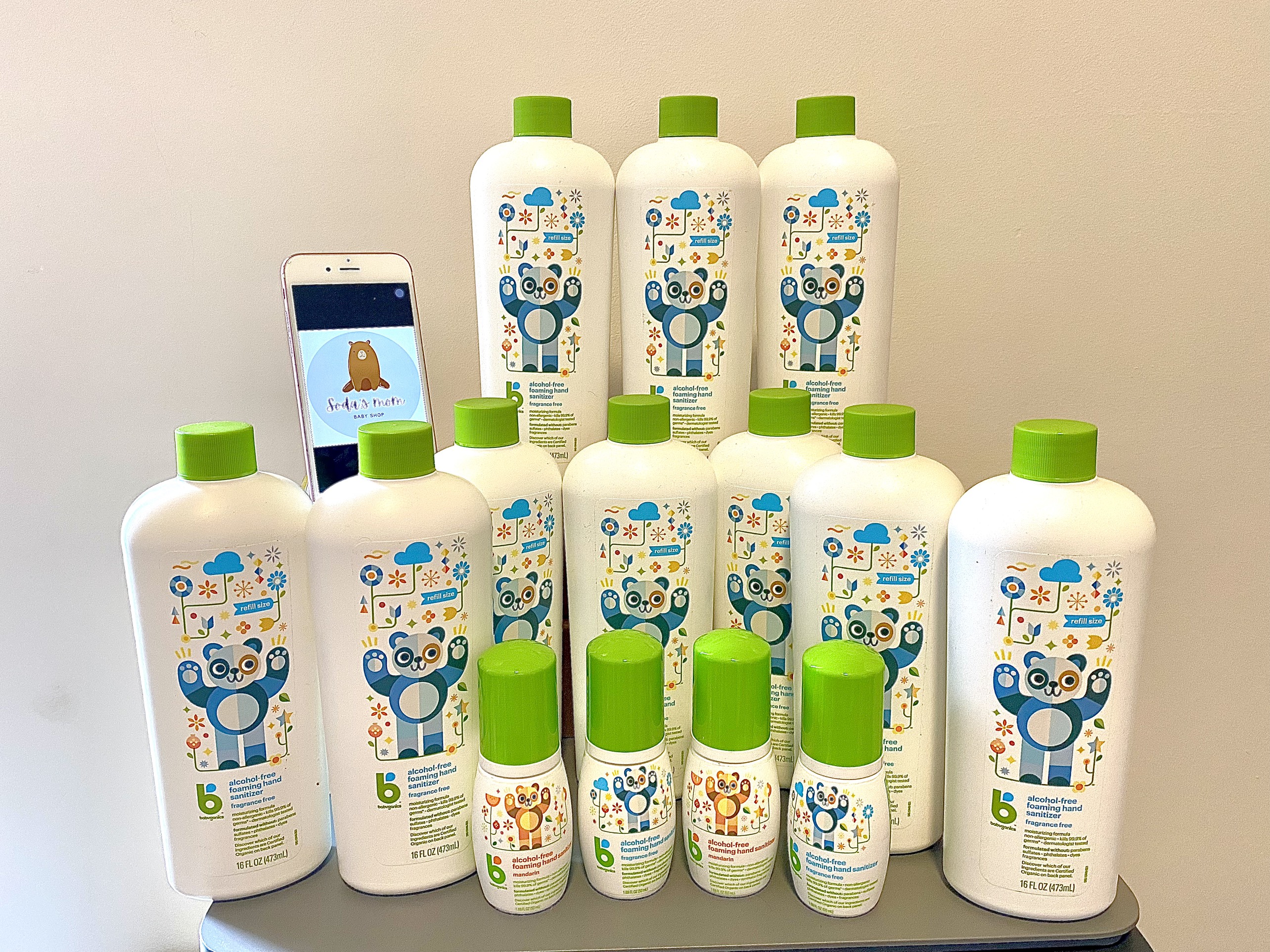 Nước rửa tay khô Babyganics an toàn cho bé