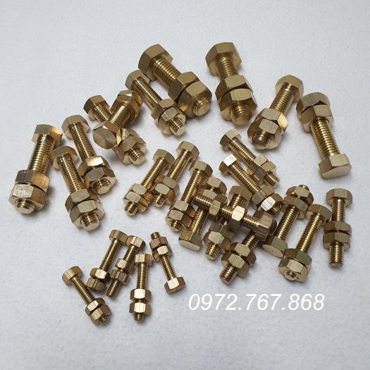 Bulong đai ốc bằng đồng thau M6- M8- M10- M12- M14