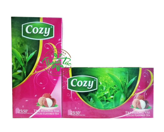 Trà Túi Lọc Cozy Vải Hộp 25 Gói