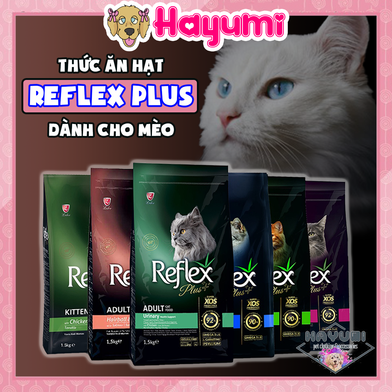 Thức ăn hạt reflex plus dành cho mèo - hayumi