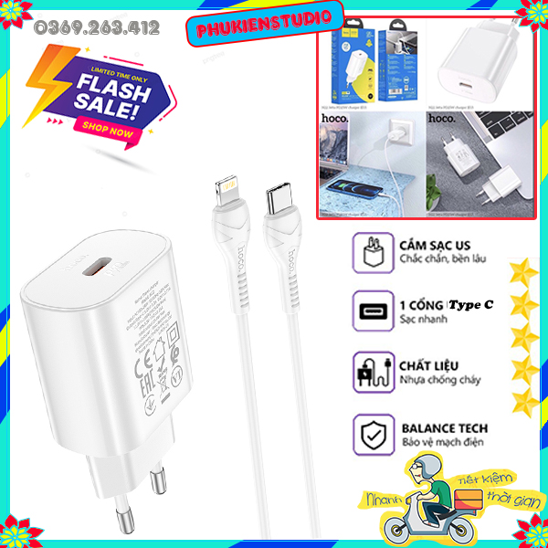✅ Củ Sạc Nhanh Hoco N22 dành cho Iphone 25W Sạc Siêu Nhanh Bảo Vệ Điện Thoại Không Chai Pin, SẠC SIÊU NHANH