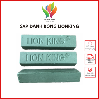 HCM 1 Viên Sáp Đánh Bóng Lơ Đánh Bóng Kim Loại Inox Đồng Nhôm.. Hiệu Lionking 200x30x40