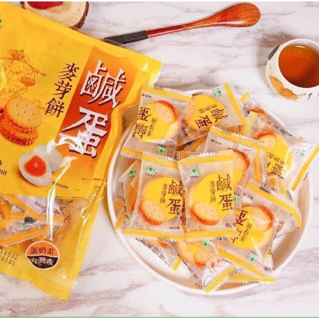 Bánh quy trứng muối đài loan bịch 180g/500g