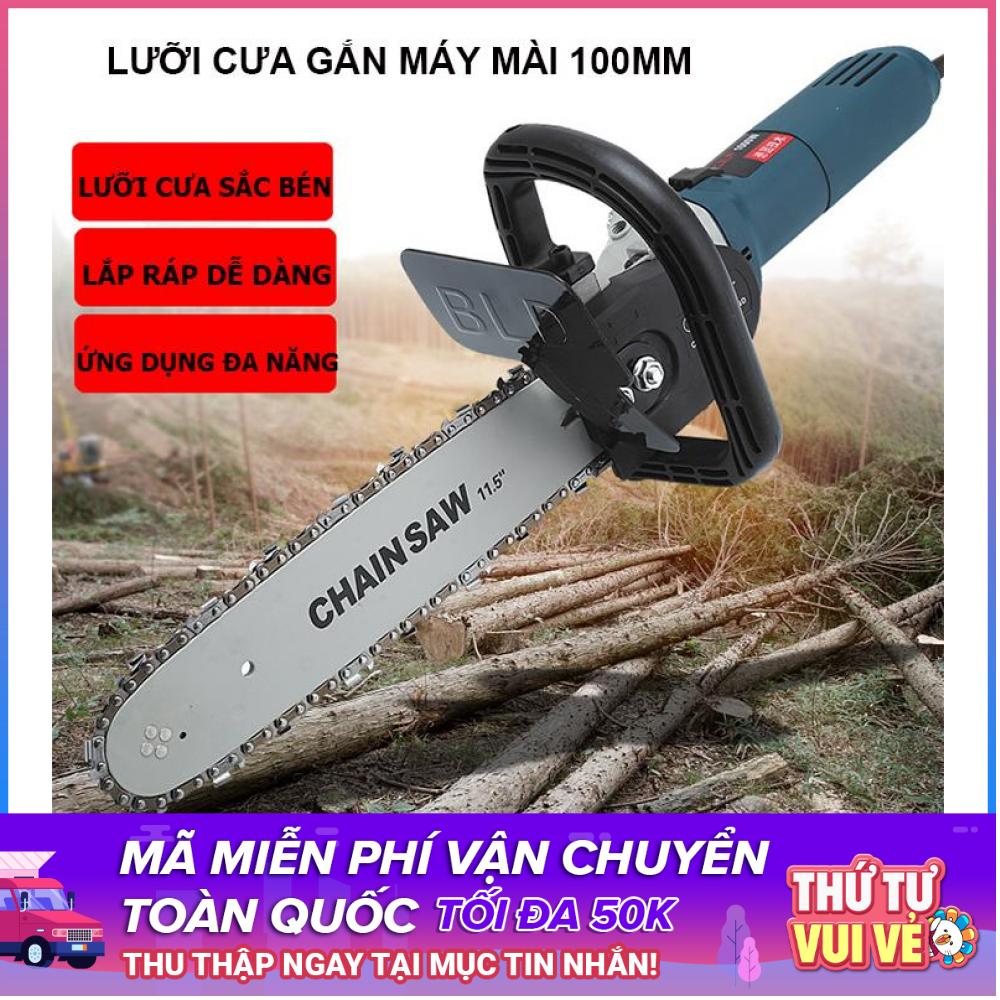 Bộ Lưỡi Cưa Xích Gắn Máy Mài Máy Cắt Cầm Tay Giúp Chuyển Đổi Máy Mài Góc Thành Máy Cưa Xích Chạy Điện Hoặc Pin