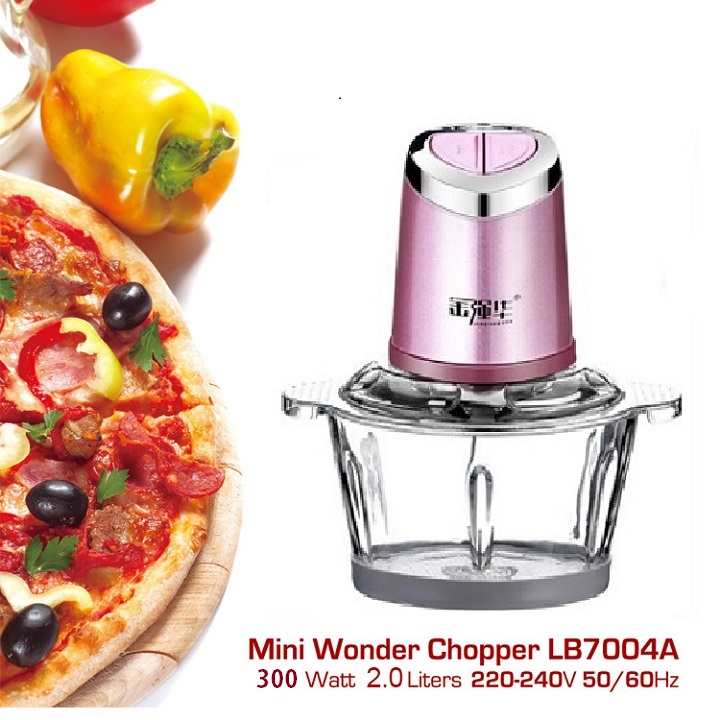 Máy bóc vỏ tỏi, xay thực phẩm đa năng cối thuỷ tinh, cối inox 2 lít