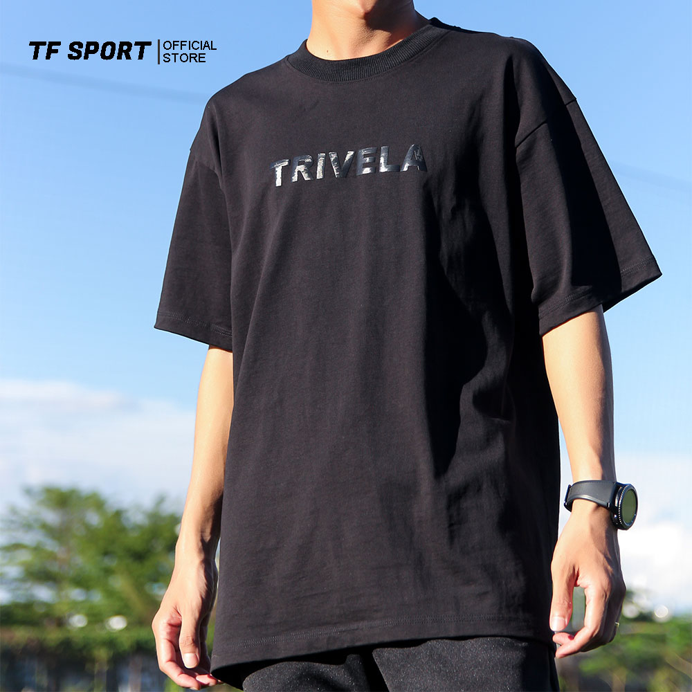 Áo thun Unisex Basic Tee phông trơn nam nữ tay lỡ oversize form rộng | Áo thun di chuyển thể thao Trivela Tee | TF Sport