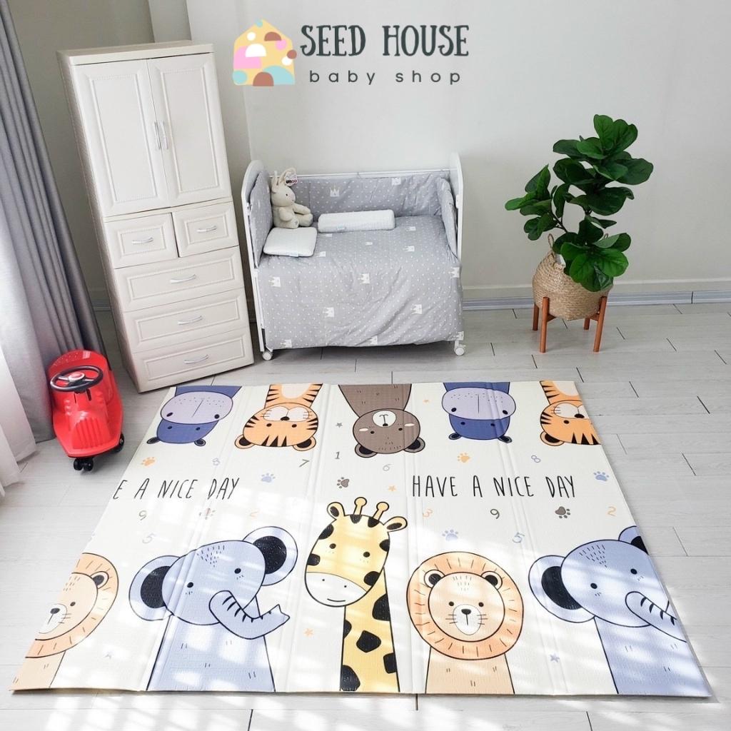 Thảm xốp gấp gọn umoo xpe 1.8mx2m dày 1.5cm phong cách hàn quốc chống thấm - an toàn cho bé mẫu mới - seed house