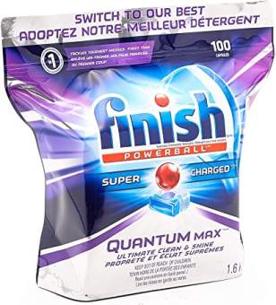 Combo Viên rửa bát Finish Quantum 100 viên + Tặng que thử nước cứng