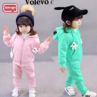 IQANGEL Bộ Đồ Ấm Áp Dày Dặn Cho Bé Gái 0-3 Tuổi Cho Bé Gái Mới