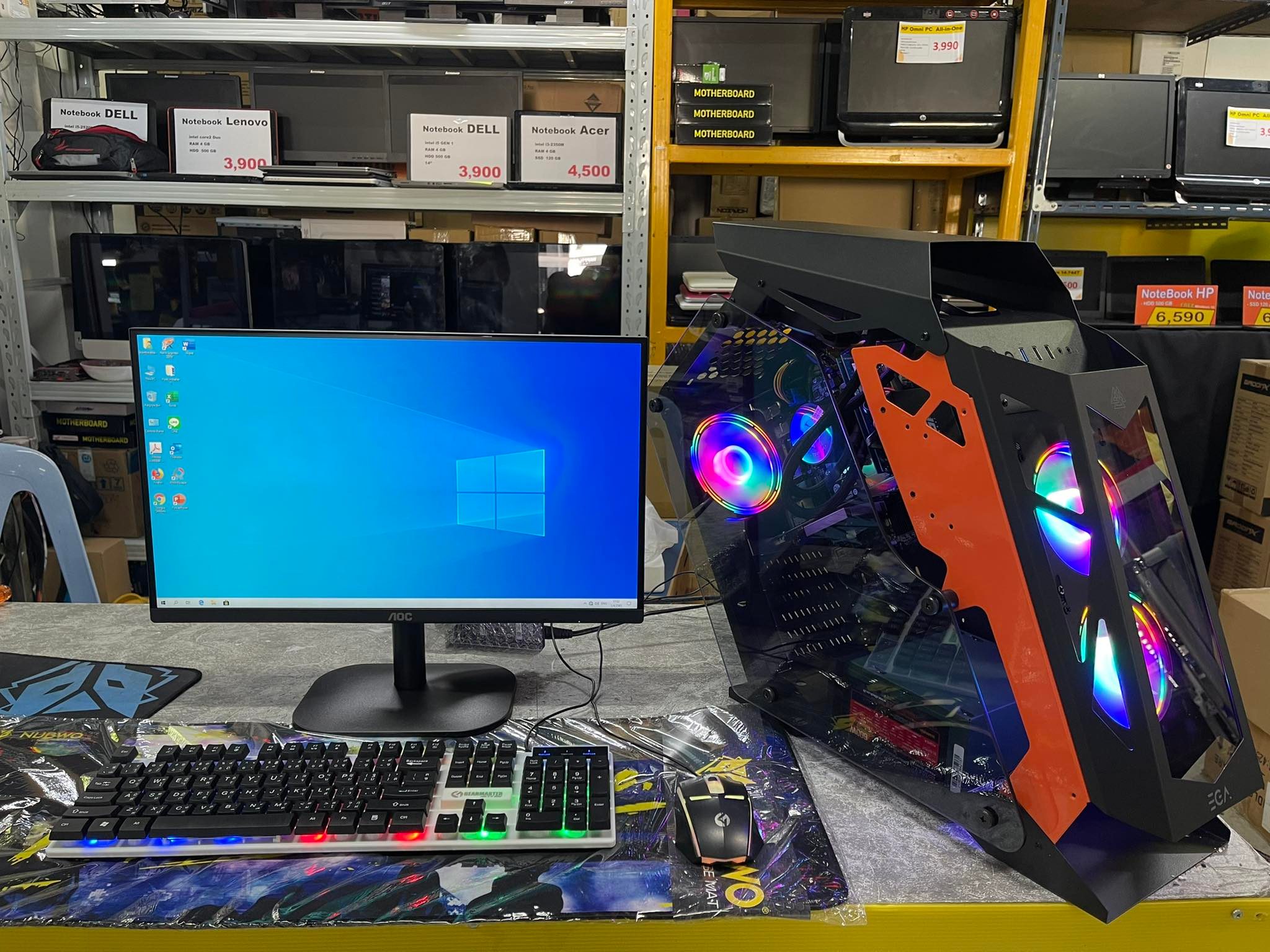 คอมประกอบ INTEL I7-2600 RAM 16GB SSD 250GB VGA 1030  จอAoc 22นิ้ว  ขุดน้ำปิด 1 ตอน ราคาสุดคุ้ม รับประกัน 3 ปี เลือกเคสได้ครับ