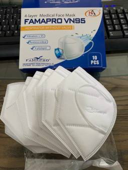 Khẩu trang N95 y tế kháng khuẩn 4 lớp FAMAPRO (10 cái /hộp )