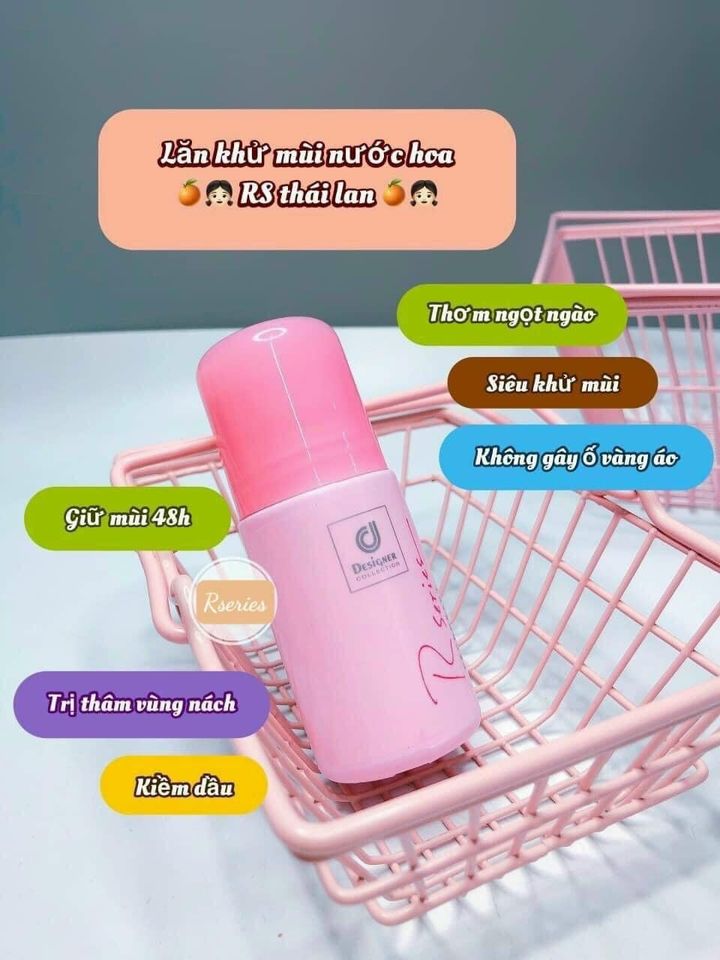 Lăn nách khử mùi nước hoa rseries - xịt khử mùi cao cấp - hương thơm dịu nhẹ dễ chịu - lăn khử mùi kháng khuẩn - khử mùi hôi, cho da sáng mịn