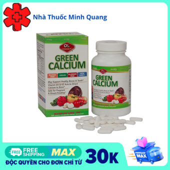 Green Calcium Hộp 100 Viên - Bổ sung canxi hữu cơ cho cơ thể, phòng chống loãng xương