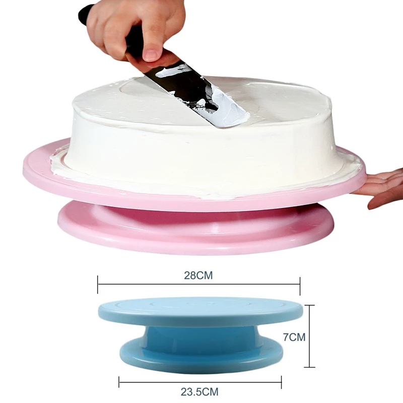 Cake Turntable Round Cake Stand Baking Tools DIY Mold Rotating Stable Cake  Turntable for Decorating Pastries