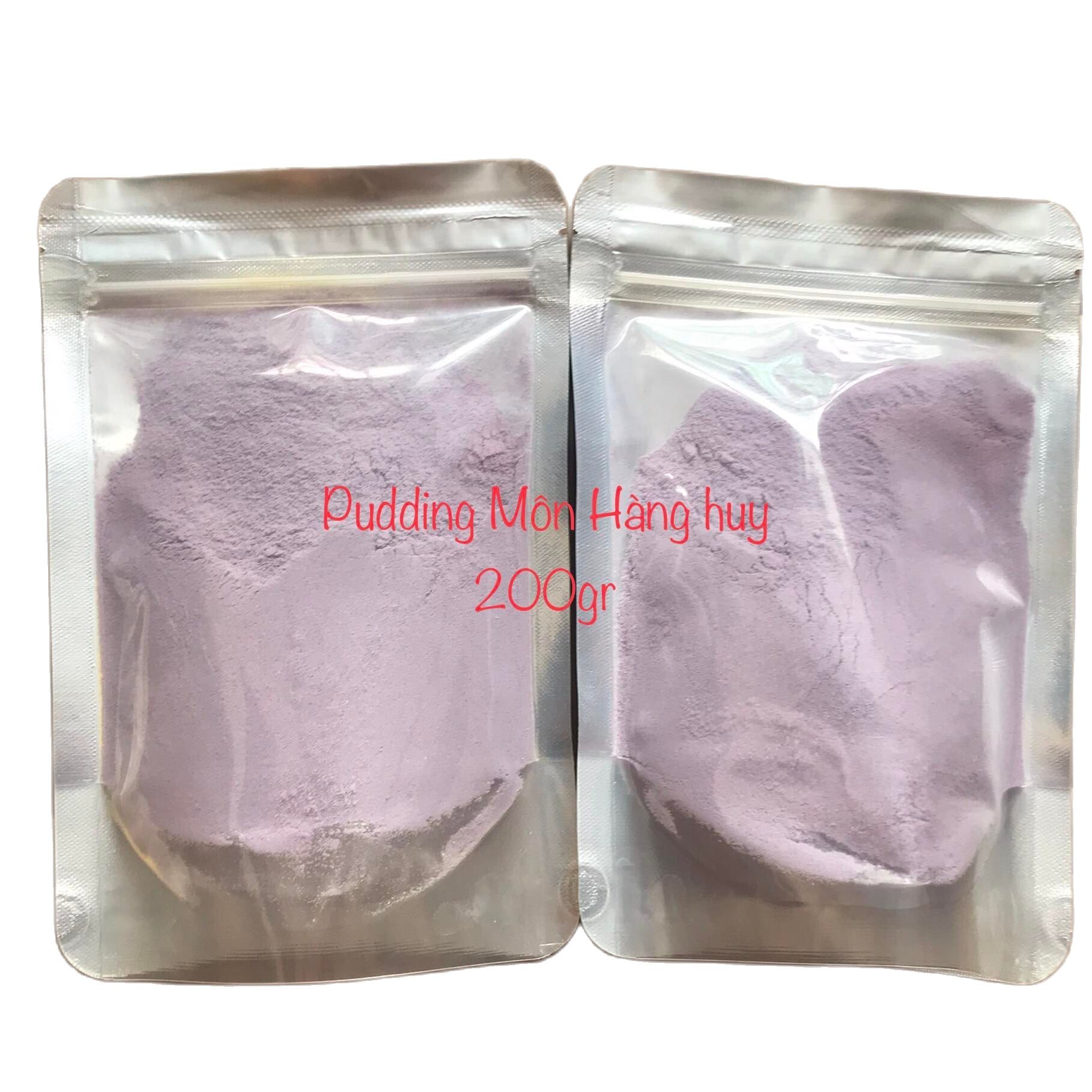 Bột pudding hương môn hàng huy gói tách lẻ-200gr