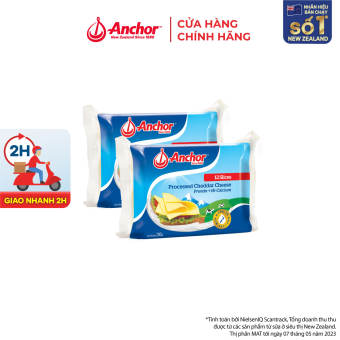 Combo 2 Phô mai lát ANCHOR CHEDDAR 200G (12 miếng)