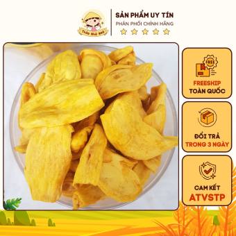 Mít sấy khô xuất khẩu,mít thái A giòn ngon ngọt loại 1 nguyên cánh 500g - Đồ ăn vặt ăn tết ngon