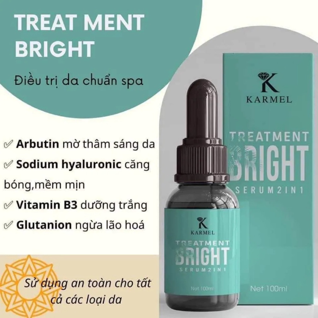 Cách trị thâm nám da, serum trị thâm nám kamel treatment bright