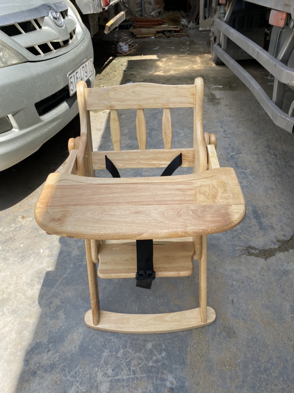 Ghế ăn dặm gỗ cao su xuất khẩu chair for children