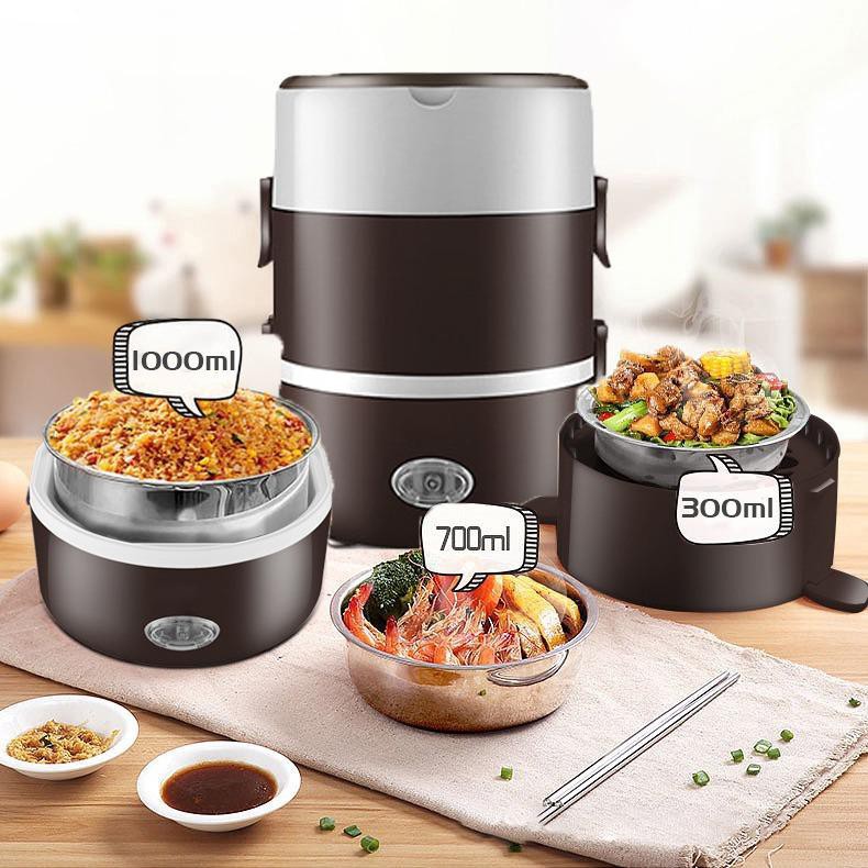Hộp cơm hâm nóng cắm điện 3 tầng inox Zhengbangle - Cạp lồng đựng cơm cắm điện inox 3 tầng, hộp cơm văn phòng 3 tầng cắm điện, cap long dung com cam dien inox 3 tang, hop com van phong 3 tang cam dien, nồi cơm điện mini