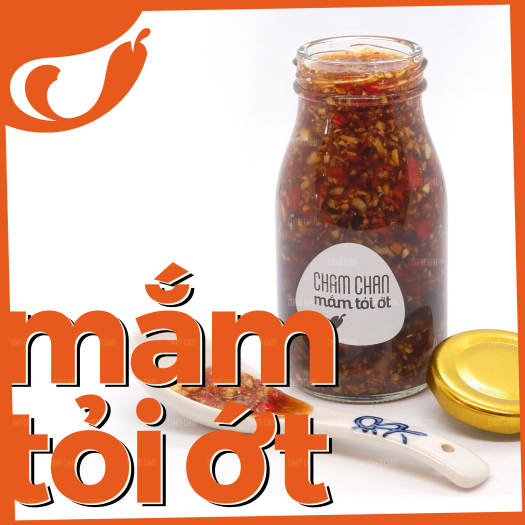 Mắm Tỏi Ớt Chấm Chan - Chai 200ml (Đậm Đặc) / Cay Lắm