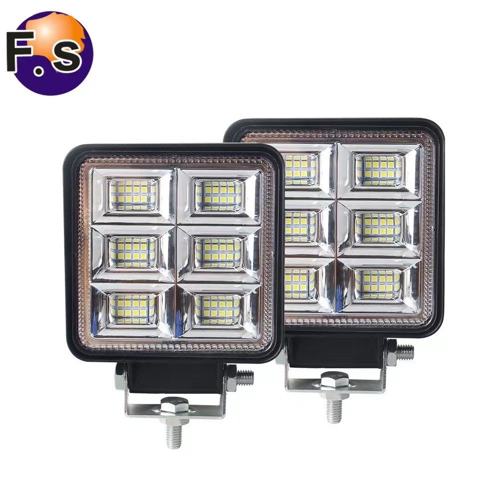 แพ็ค 1 ชิ้น 48LED 144W สว่างตาแตก ไฟสปอตไลท์รถยนต์ 12V-24V กระพริบ ราคา 180 บาท*ส่งฟรี