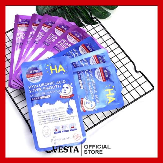 Hộp 20 miếng Mặt nạ HA Tím mask HA nội địa Trung