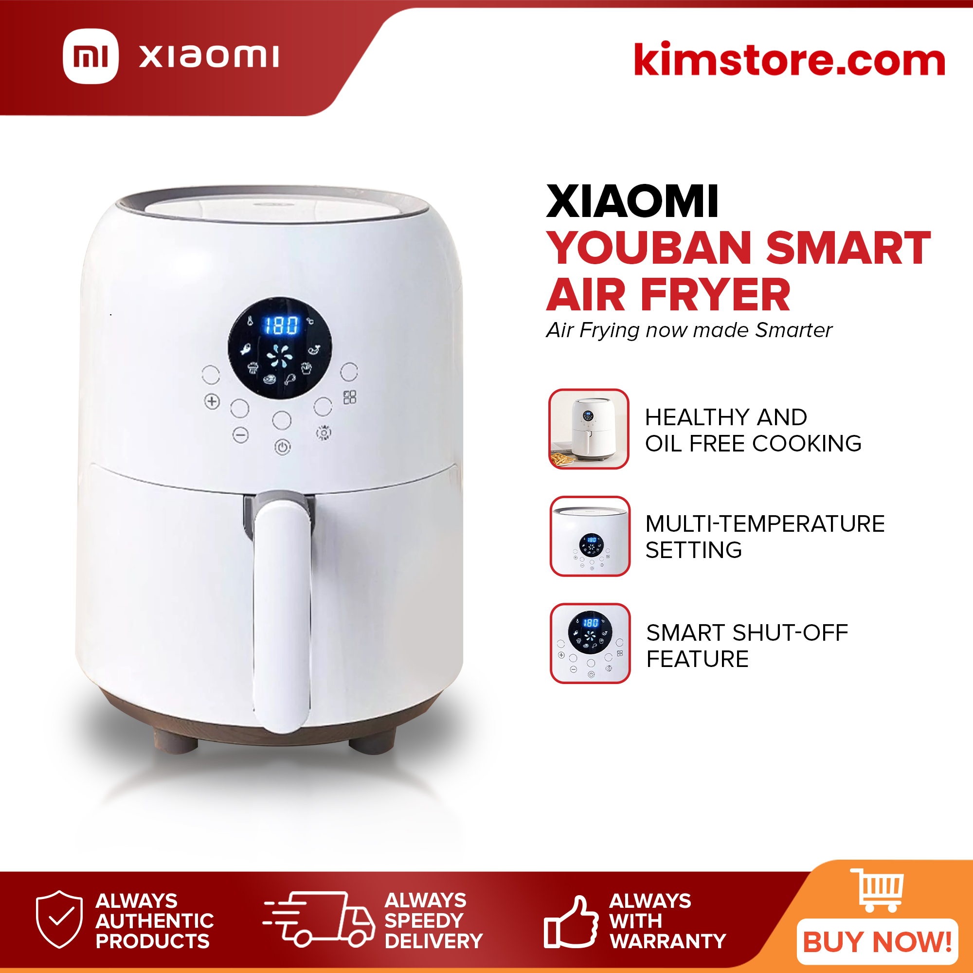 SMARTCOOK 6L Air Fryer Digital Touch Screen SM2712 – KIMSTORE
