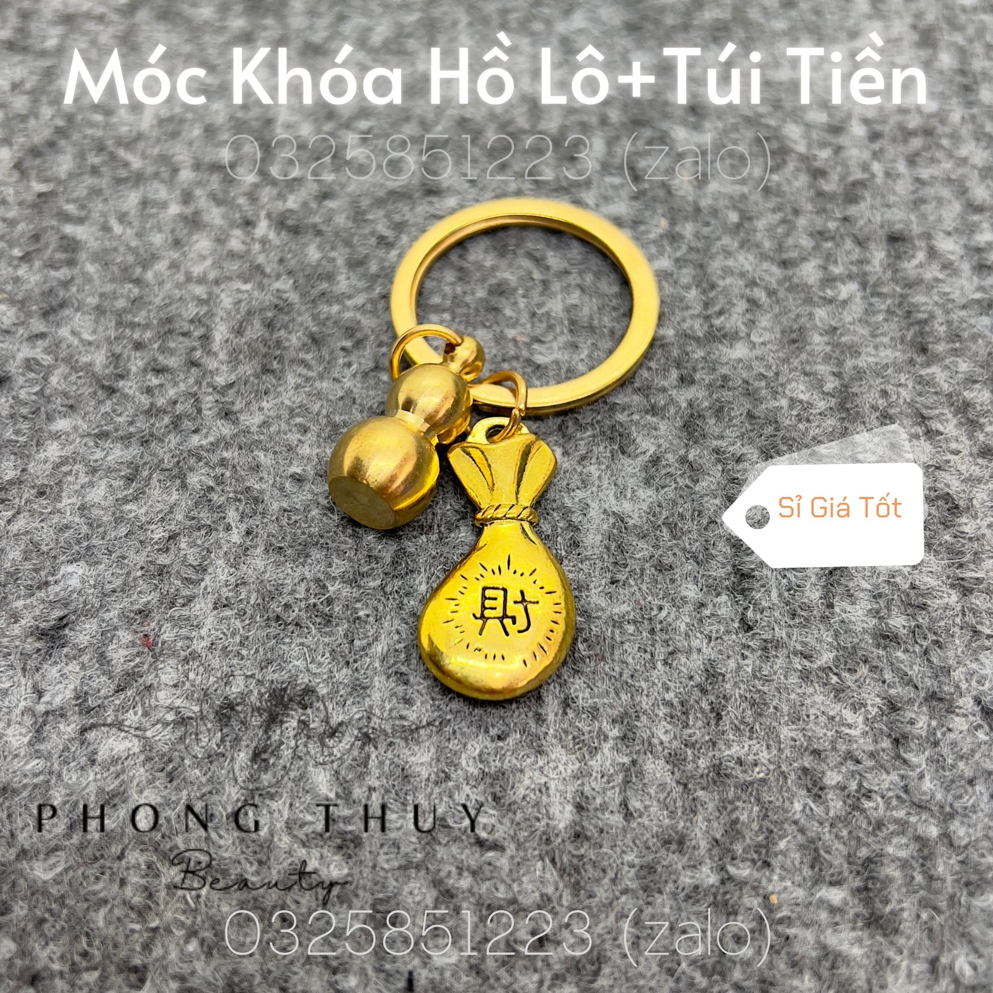 Móc khóa hồ lô - túi tiền phong thủy may mắn thu hút tài lộc