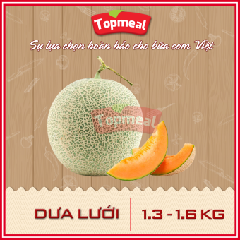 HCM - Dưa lưới (1.3 - 1.6kg) - [Giao nhanh TPHCM]